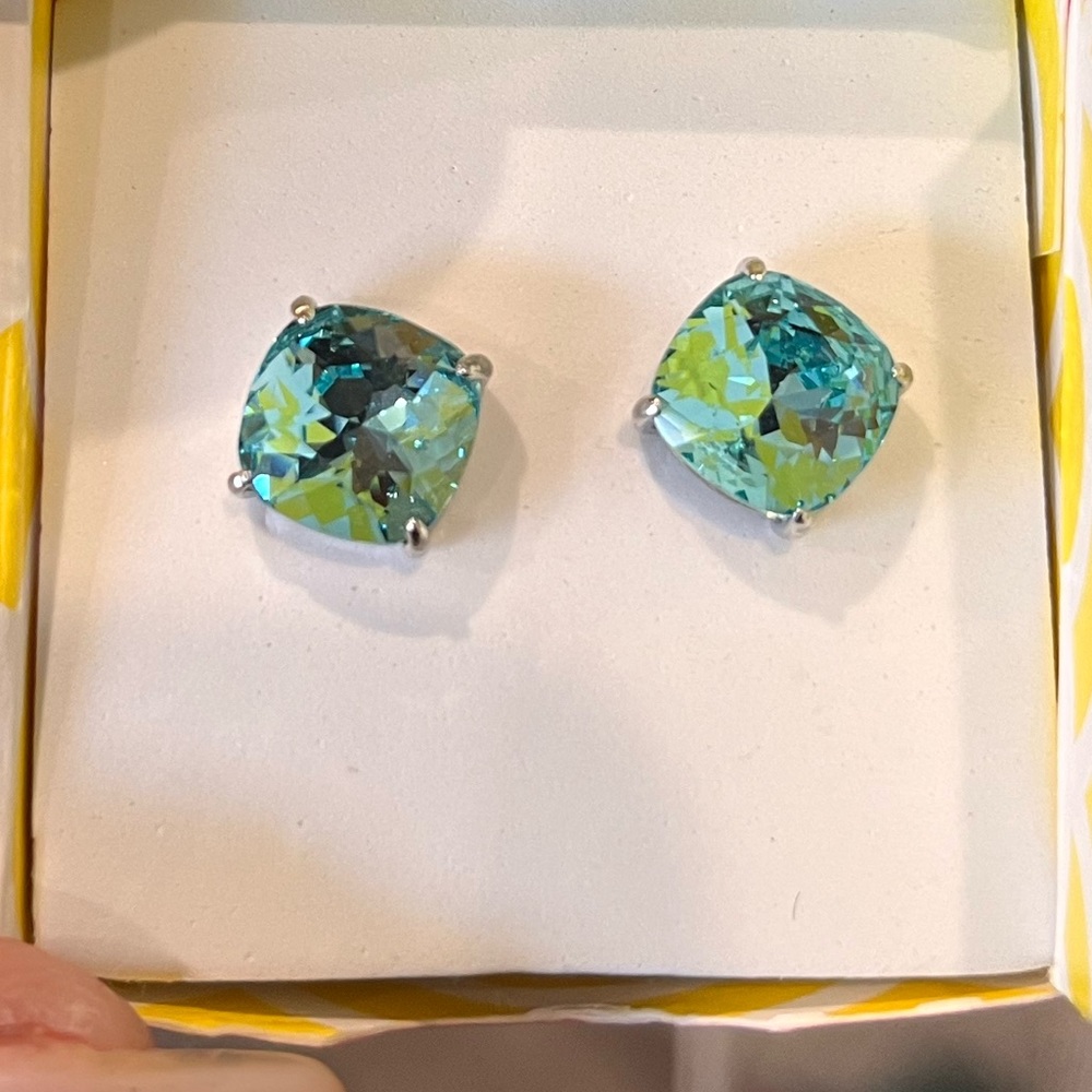 Turquoise Swarovski Studs